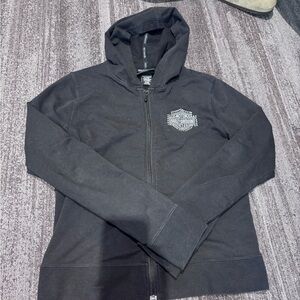 Harley-Davidson Charcoal Zip-Up Jacket
